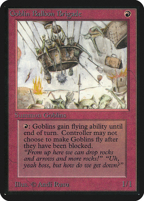 Goblin Balloon Brigade - Limited Edition Alpha Uncommon Card