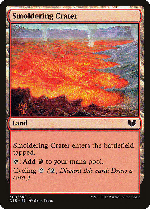 Smoldering Crater - Commander 2015 Common Card