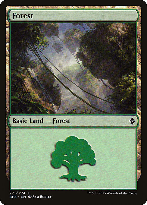 Forest - Battle for Zendikar Common Card