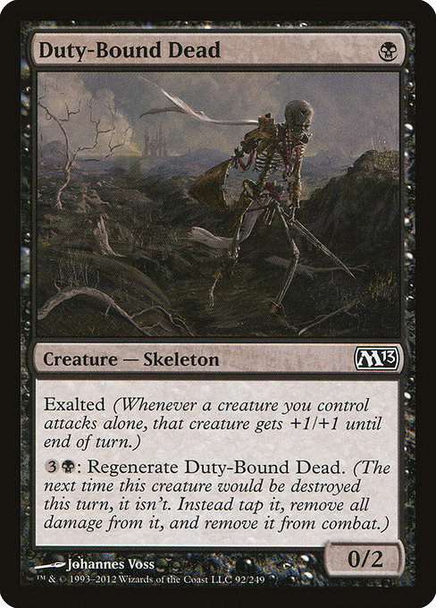 Duty-Bound Dead - Magic 2013 Common Card