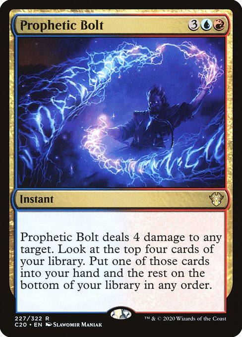 Prophetic Bolt - Commander 2020 Rare Card