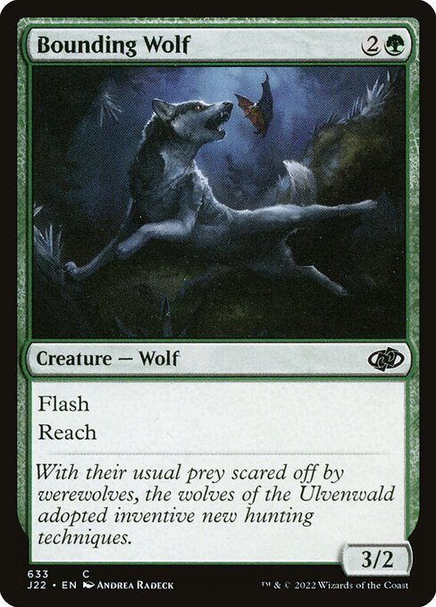 Bounding Wolf - Jumpstart 2022 Common Card