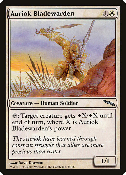 Auriok Bladewarden - Mirrodin Uncommon Card