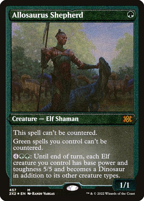 Allosaurus Shepherd - Double Masters 2022 Mythic Card