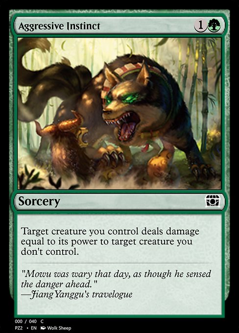 Aggressive Instinct - Treasure Chest Common Card
