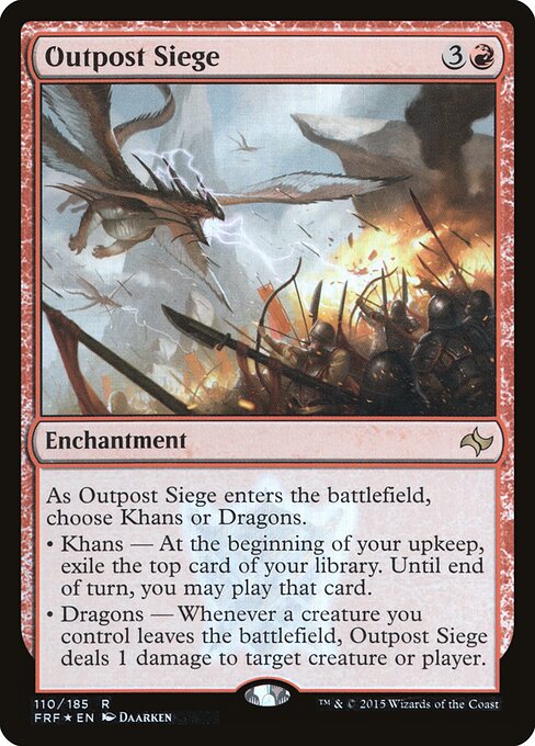 Outpost Siege - Fate Reforged Rare Card