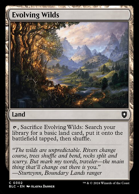 Evolving Wilds - Bloomburrow Commander Common Card