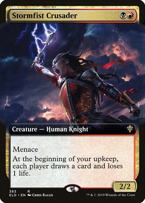 Stormfist Crusader - Throne of Eldraine Rare Card