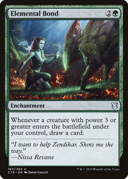 Elemental Bond - Commander 2019 Uncommon Card