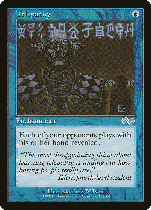 Telepathy - Urza's Saga Uncommon Card