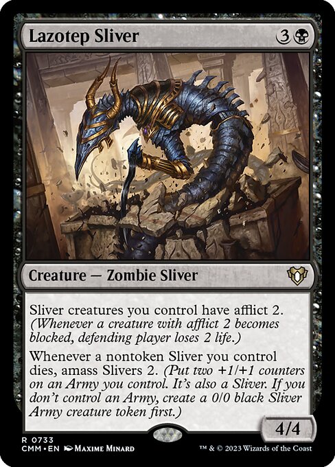 Lazotep Sliver - Commander Masters Rare Card