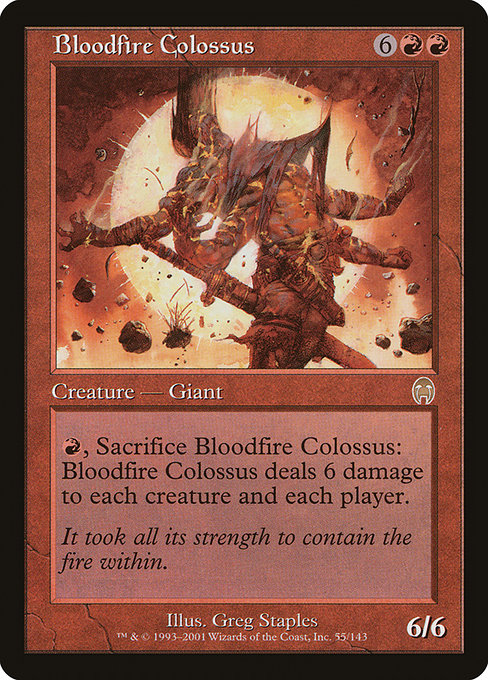 Bloodfire Colossus - Apocalypse Rare Card