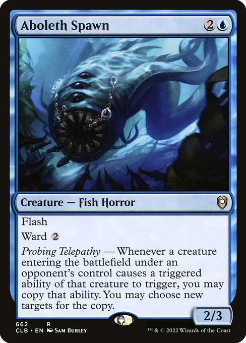 Aboleth Spawn - Commander Legends: Battle for Baldur's Gate Rare Card