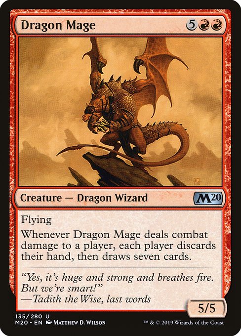 Dragon Mage - Core Set 2020 Uncommon Card