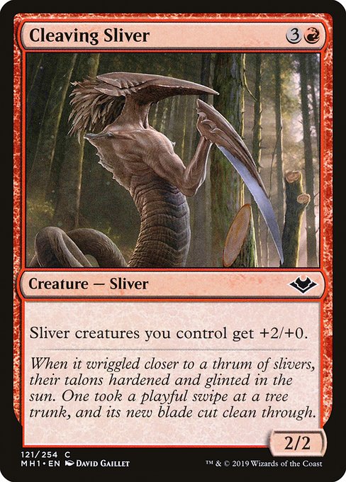 Cleaving Sliver - Modern Horizons Common Card