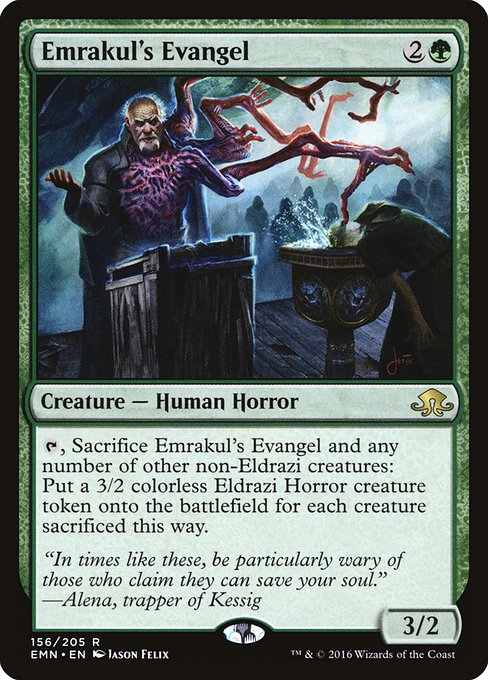 Emrakul's Evangel - Eldritch Moon Rare Card