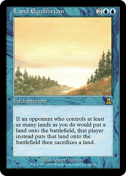 Land Equilibrium - Masters Edition III Rare Card