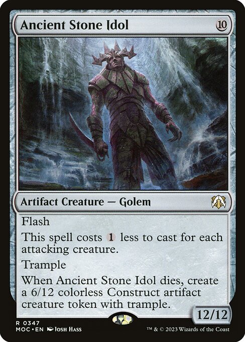 Ancient Stone Idol - March of the Machine Commander Rare Card