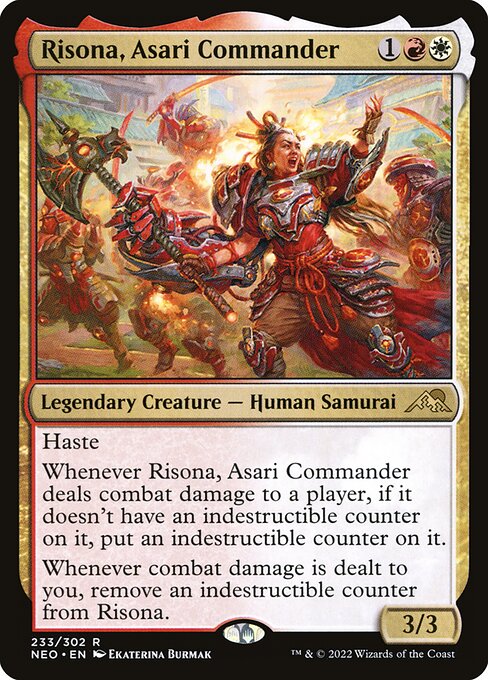 Risona, Asari Commander - Kamigawa: Neon Dynasty Rare Card