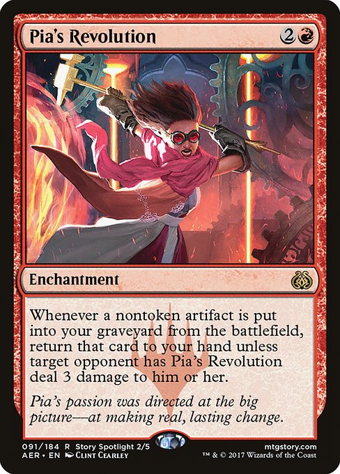 Pia's Revolution - Aether Revolt Rare Card