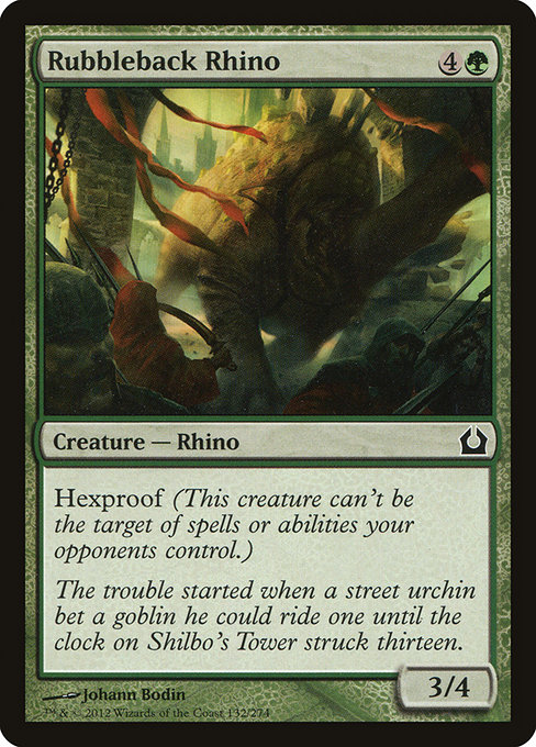 Rubbleback Rhino - Return to Ravnica Common Card