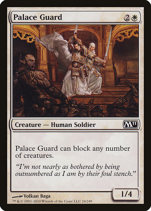 Palace Guard - Magic 2011 Common Card