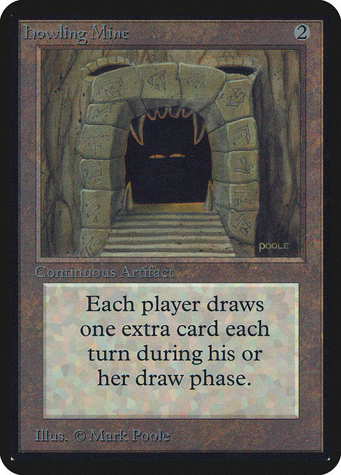 Howling Mine - Limited Edition Alpha Rare Card