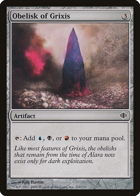 Obelisk of Grixis - Shards of Alara Common Card