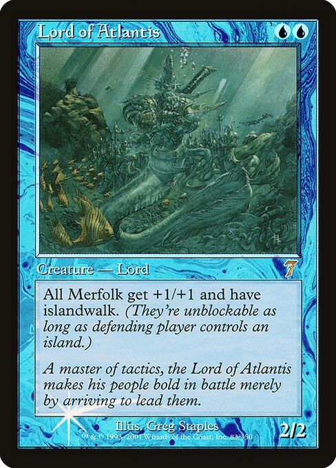 Lord of Atlantis - Seventh Edition Rare Card