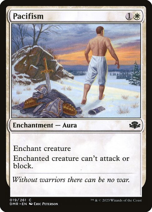 Pacifism - Dominaria Remastered Common Card