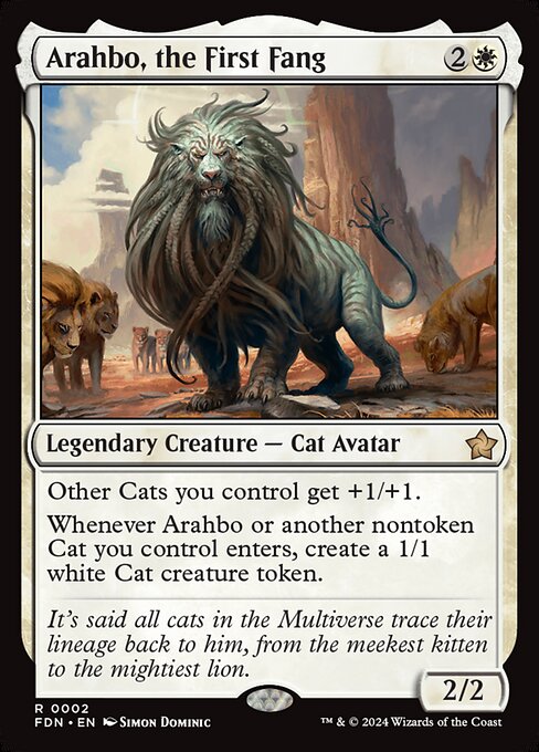Arahbo, the First Fang - Foundations Rare Card