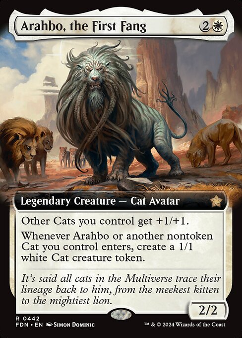 Arahbo, the First Fang - Foundations Rare Card