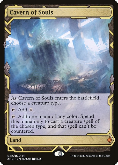 Cavern of Souls - Zendikar Rising Expeditions Mythic Card