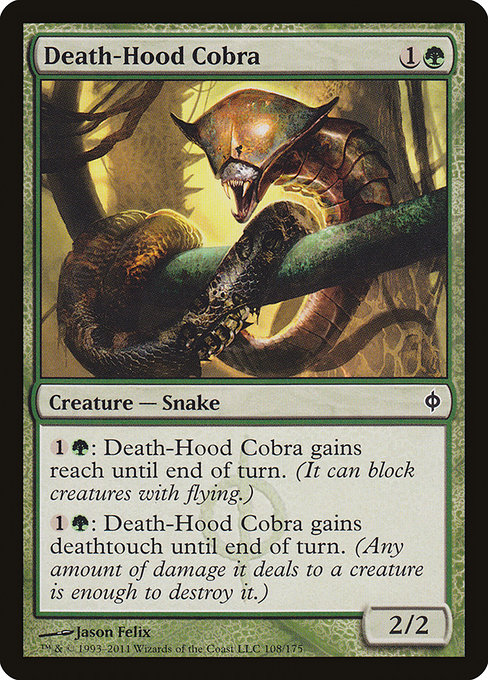 Death-Hood Cobra - New Phyrexia Common Card