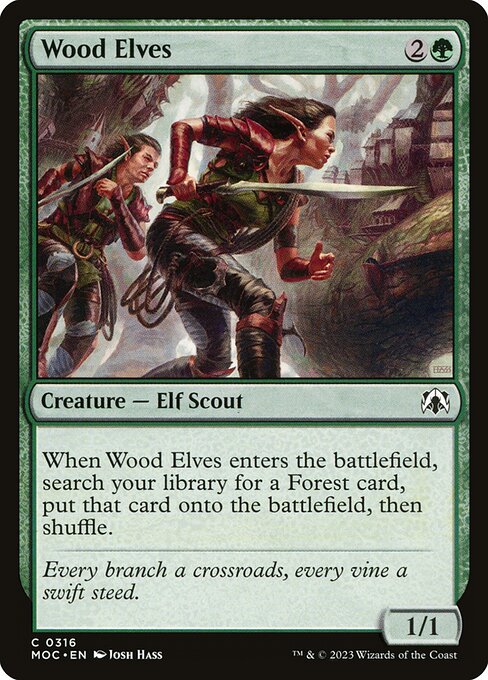 Wood Elves - March of the Machine Commander Common Card