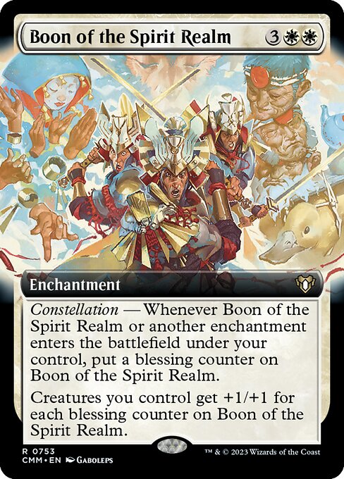 Boon of the Spirit Realm - Commander Masters Rare Card