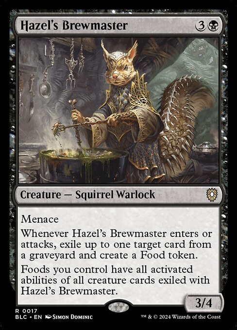 Hazel's Brewmaster - Bloomburrow Commander Rare Card