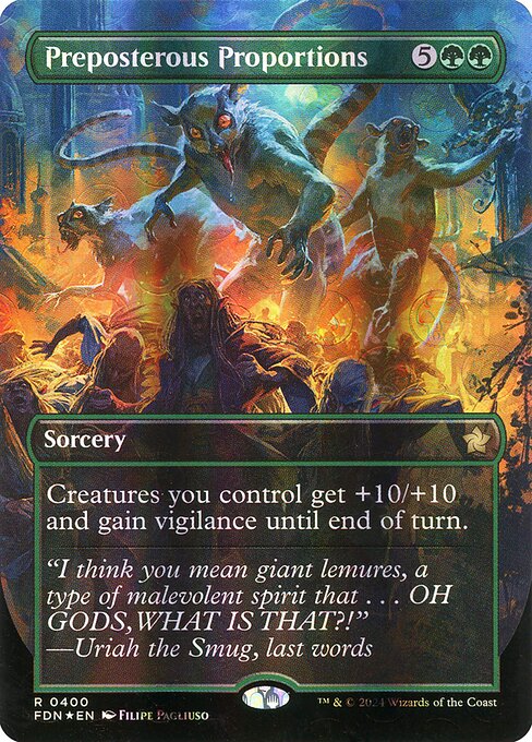 Preposterous Proportions - Foundations Rare Card