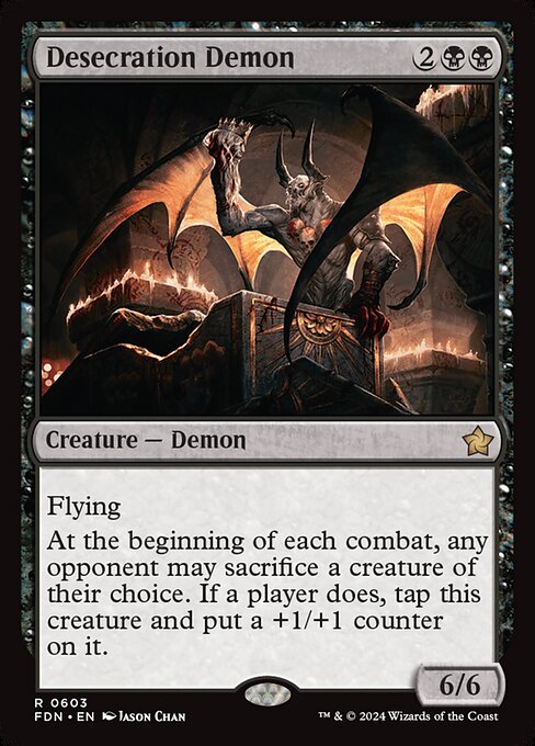Desecration Demon - Foundations Rare Card