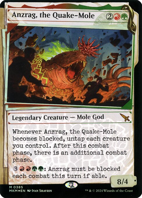 Anzrag, the Quake-Mole - Murders at Karlov Manor Mythic Card