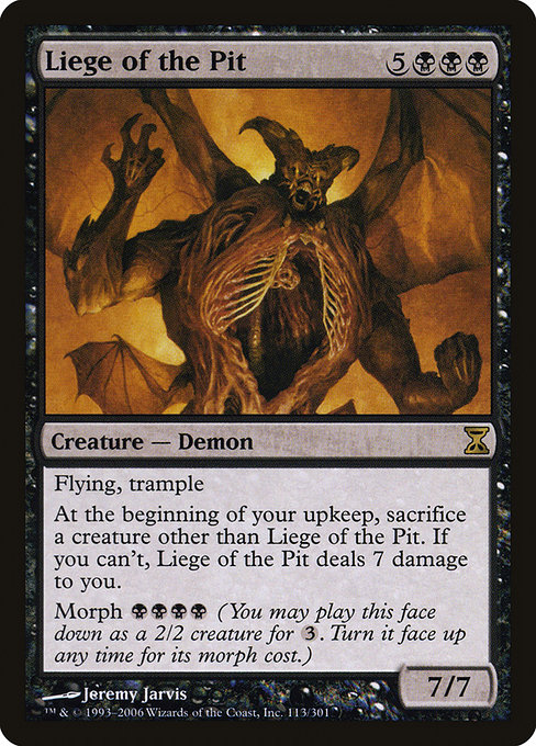 Liege of the Pit - Time Spiral Rare Card