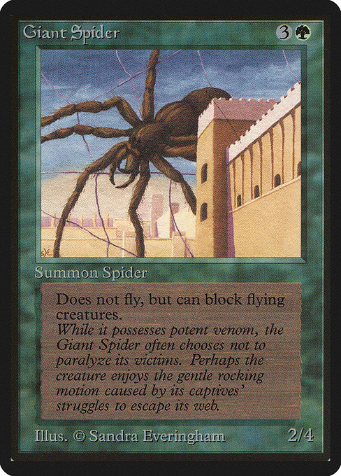 Giant Spider - Limited Edition Beta Common Card