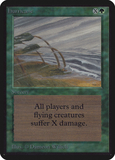 Hurricane - Limited Edition Alpha Uncommon Card