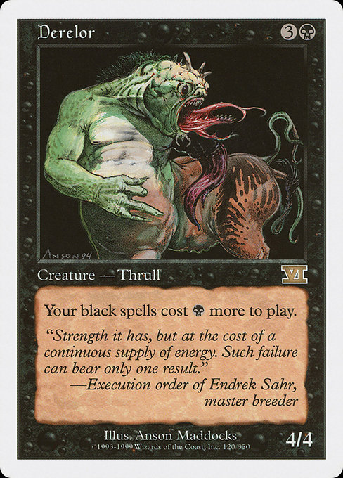 Derelor - Classic Sixth Edition Rare Card