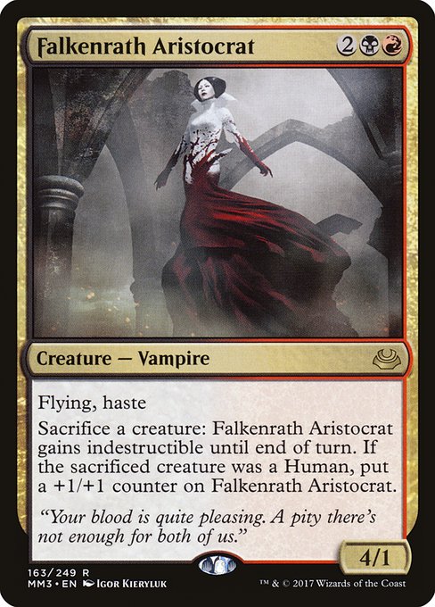 Falkenrath Aristocrat - Modern Masters 2017 Rare Card