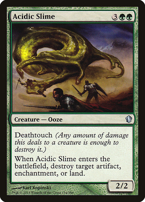 Acidic Slime - Commander 2013 Uncommon Card