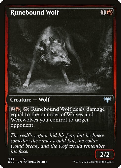 Runebound Wolf - Innistrad: Double Feature Uncommon Card