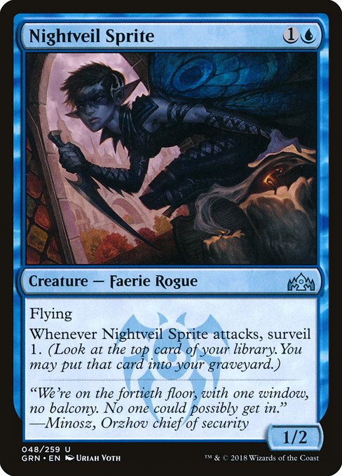 Nightveil Sprite - Guilds of Ravnica Uncommon Card