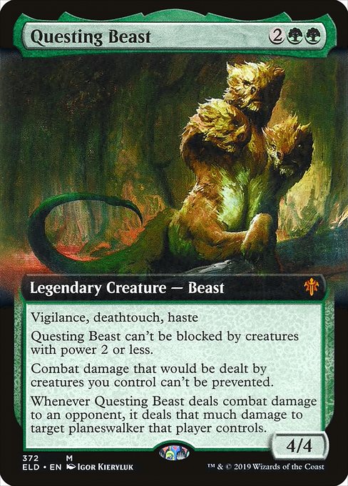 Questing Beast - Throne of Eldraine Mythic Card