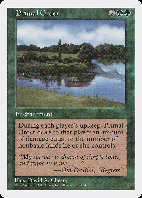 Primal Order - Fifth Edition Rare Card
